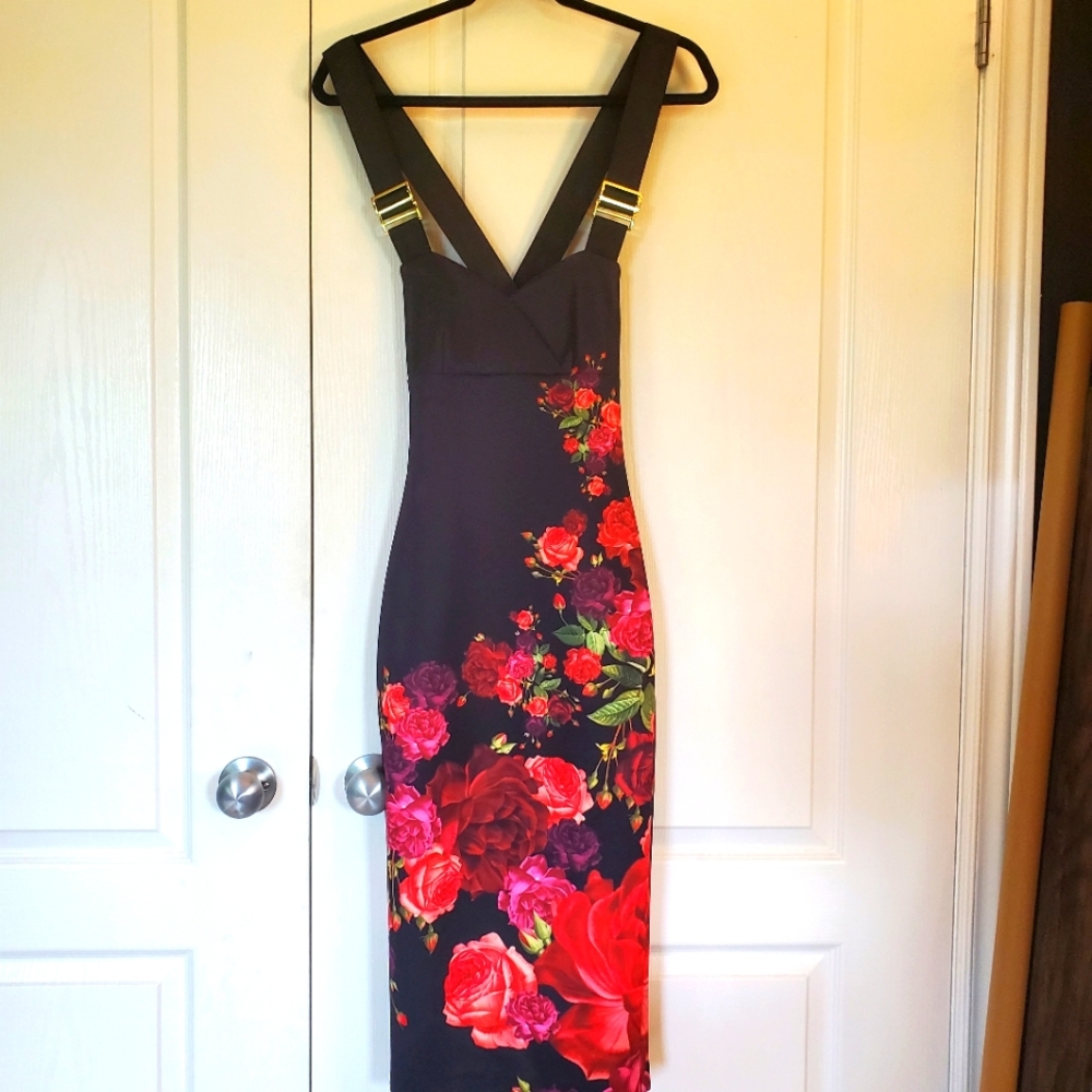 TED Baker London Bodycon midi dress TB size 0